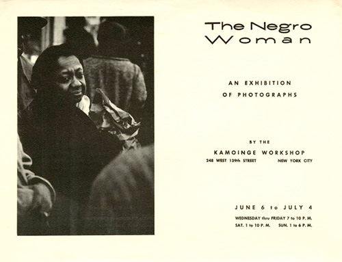 Poster for Kamoinge’s 1965 exhibition, The Negro Woman
